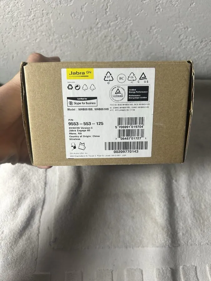 VoIP-шлюз Jabra Engage 65 Stereo UC Wireless Headset System w Base 9559-553-125 — фото лота 1