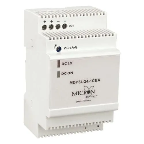 Блок питания Micron MDP34-24-1CBA, Power Supply, Class 2, DIN-rail mount, 36W, 2