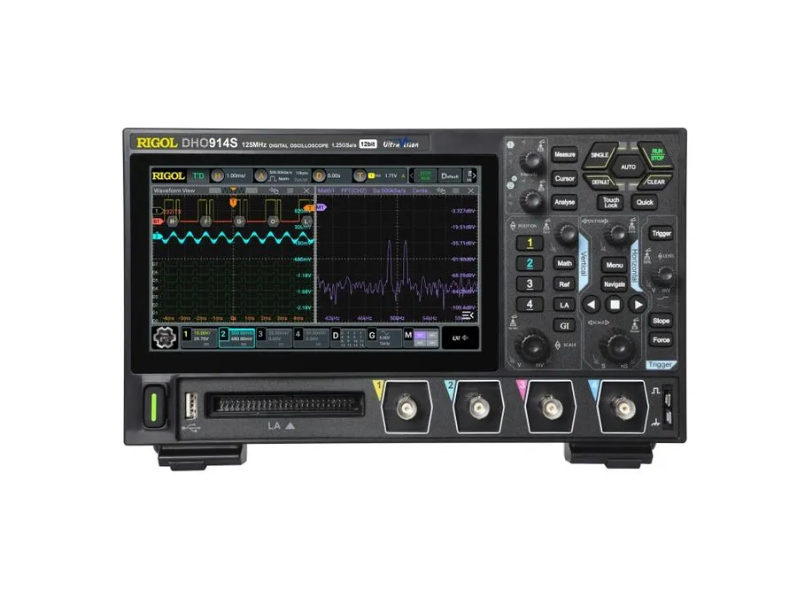 Осциллограф RIGOL DHO914S DIGITAL OSCILLOSCOPE 125MHz, 1.25GSa/s, 4ch, 16 dig. c