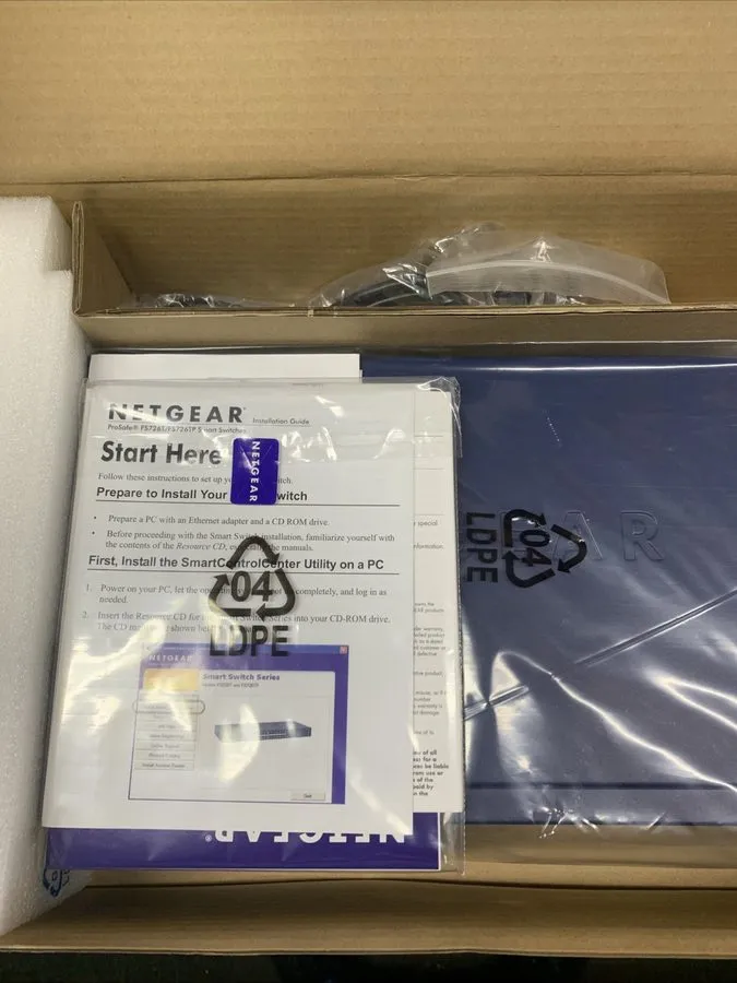 Коммутатор NetGear ProSafe (FS726TPNA) 24-Ports External Switch Managed — фото лота 1