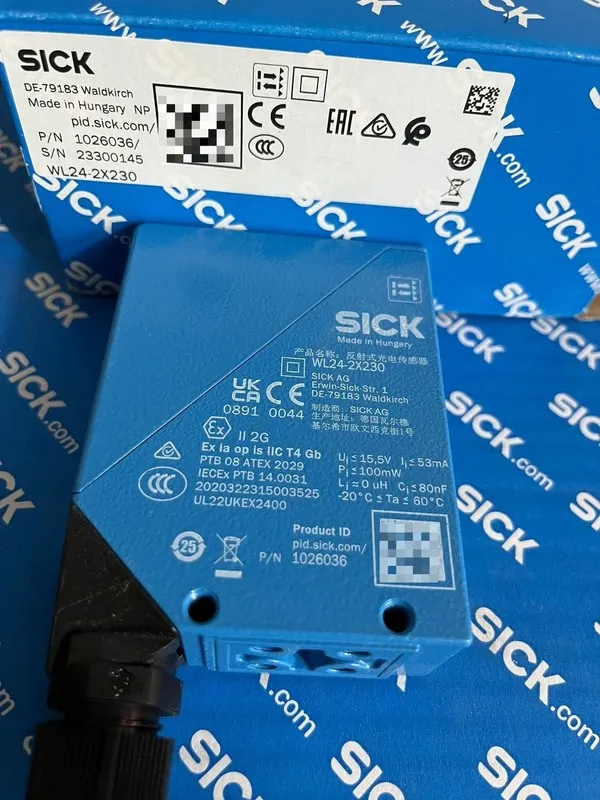 Фотоэлектрический датчик Sick WL24-2X230 1026036 Photoelectric Sensor