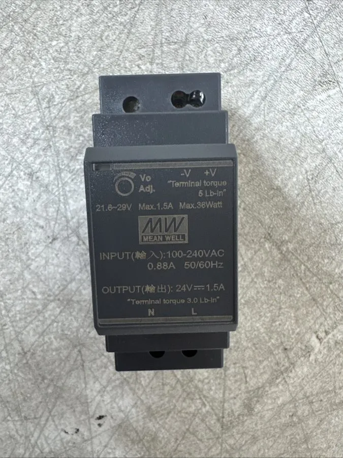 Блок питания MEAN WELL HDR-30-24 36W 24V 1.5A Hat Rails Power Supply DIN-RAIL