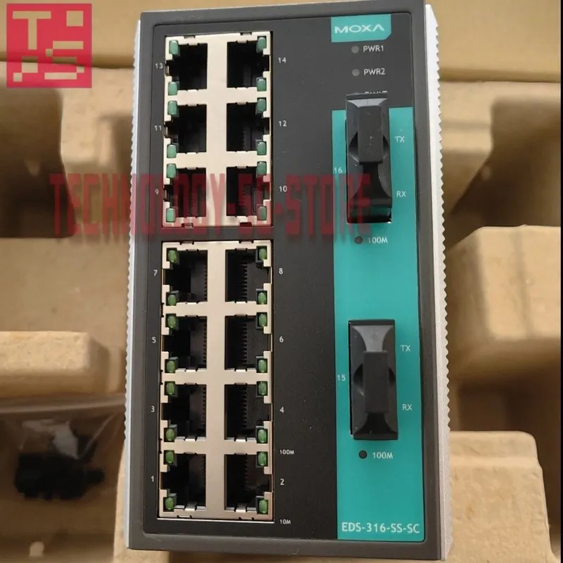 IIoT-устройство MOXA EDS-316-SS-SC Industrial Ethernet Switch