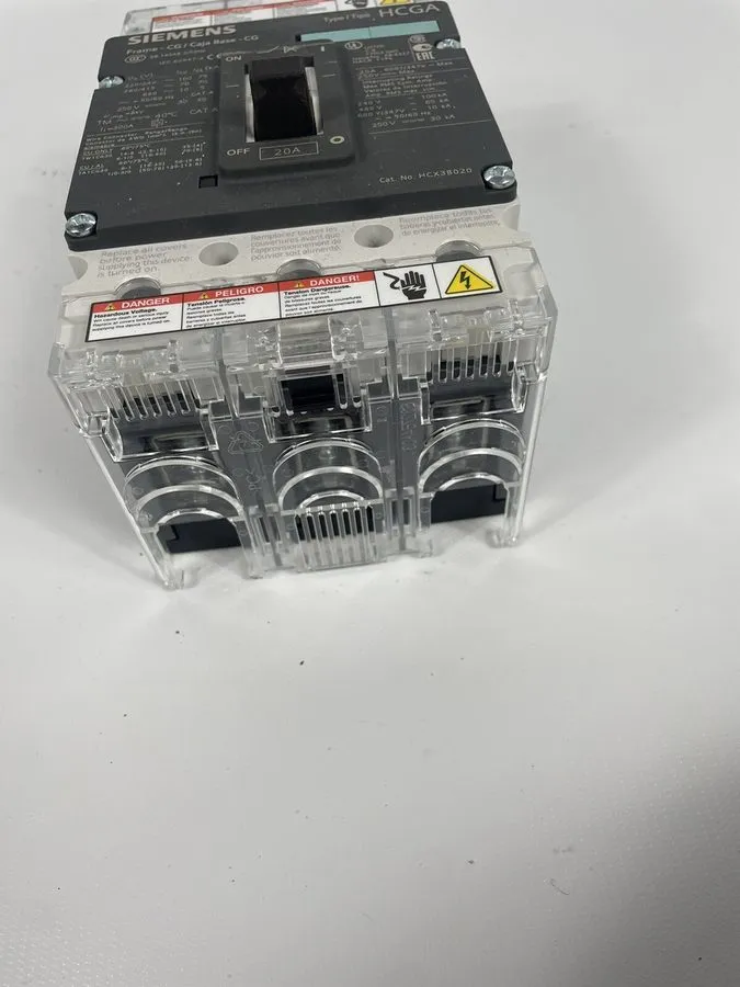 Автоматический выключатель Siemens HCX3B020 3 Pole Thermal Magnetic Circuit Brea — фото лота 2