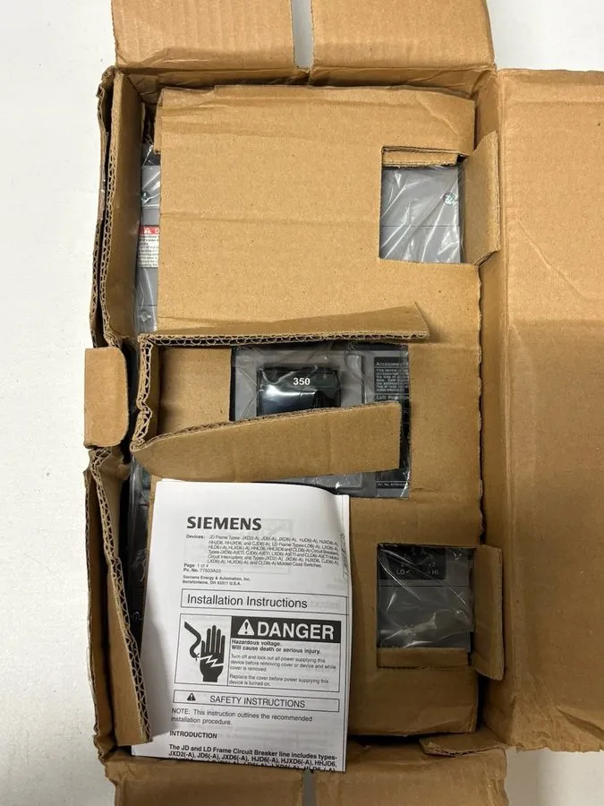 Автоматический выключатель SIEMENS SENTRON JXD2-A CIRCUIT BREAKER JXD23B400 400A