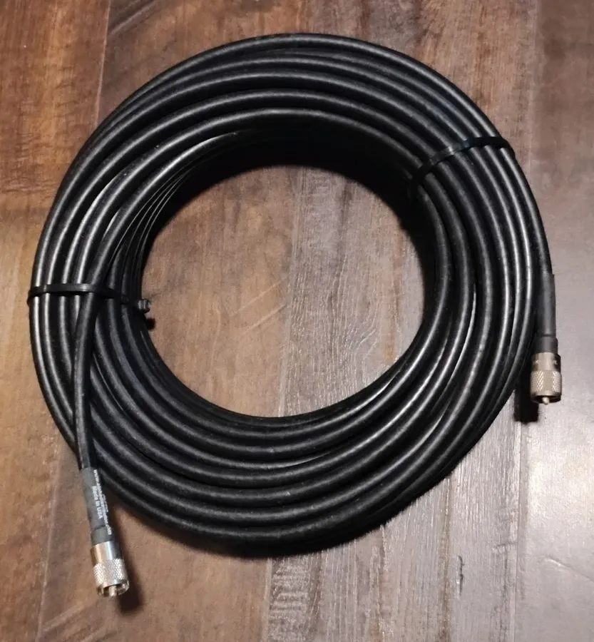Кабель ALPHA 15ft RG8u Coax Cable with AMPHENOL PL259s attached