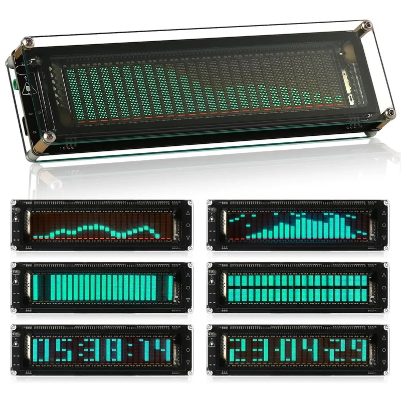 Дисплей AK2515 Pro MIC Pick up Audio Spectrum VFD Sound Level Meter VU Screen Di