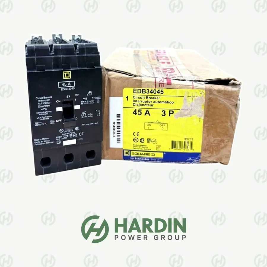 Автоматический выключатель SQUARE D EDB34045 EDB 3 POLE 45 AMP 480v CIRCUIT BREA