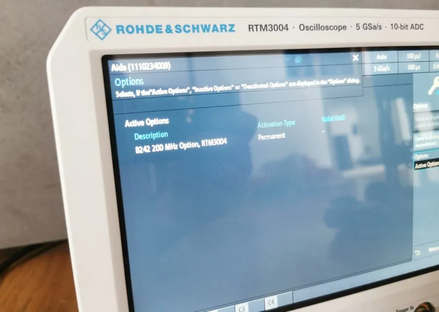 Осциллограф ROHDE & SCHWARZ RTM3004 Oscilloscope 5 GSa/s 10-Bit ADC 200MHz Optio — фото лота 2