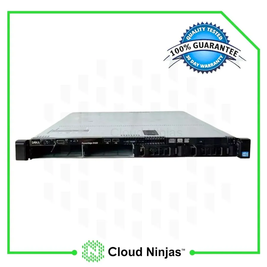 Сервер Dell PowerEdge R420 4 Bay LFF Hot Swap 2x Heatsinks 2x PSU No CPU RAM CTO