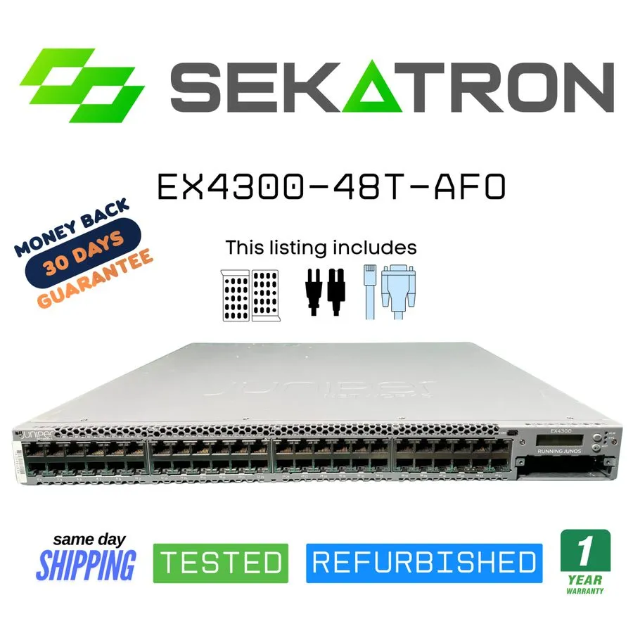 Коммутатор Juniper EX4300-48T-AFO 48-Port Gigabit Enterprise Ethernet Switch Dua