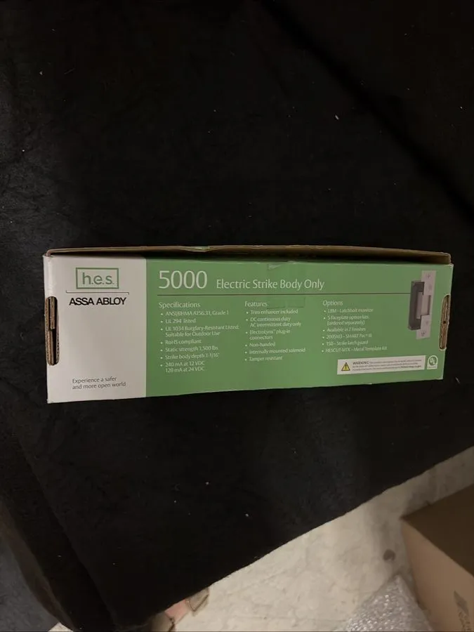 Фотокамера Assa Abloy HES 5000-12/24D-LBM Electric Strike Body Only