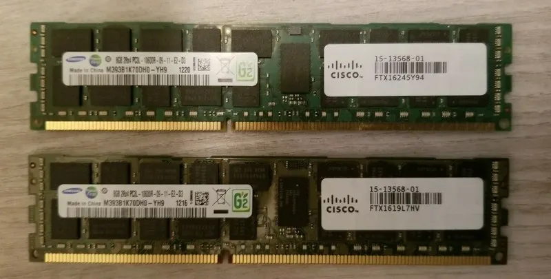 Модуль памяти Samsung 8GB ram DDR3 10600R ECC M393B1K70DH0 Registered Server RAM