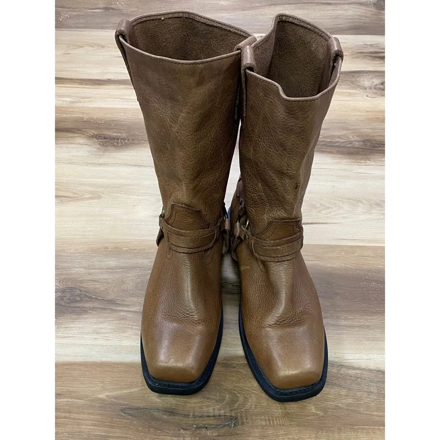 Маршрутизатор Masterson Boot Co Harness Boots 11D Moto Western Leather Square To — фото лота 1