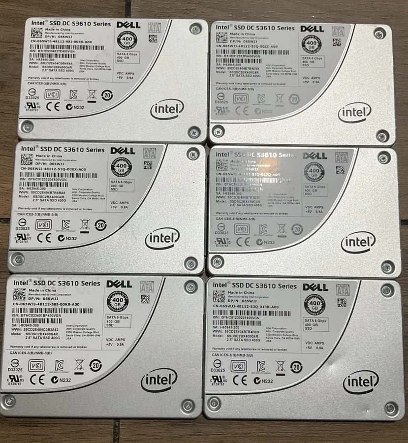 SSD-накопитель 65WJJ DELL INTEL DC S3610 400GB SATA 6Gb/s 2.5" SSD 065WJJ SSDSC2