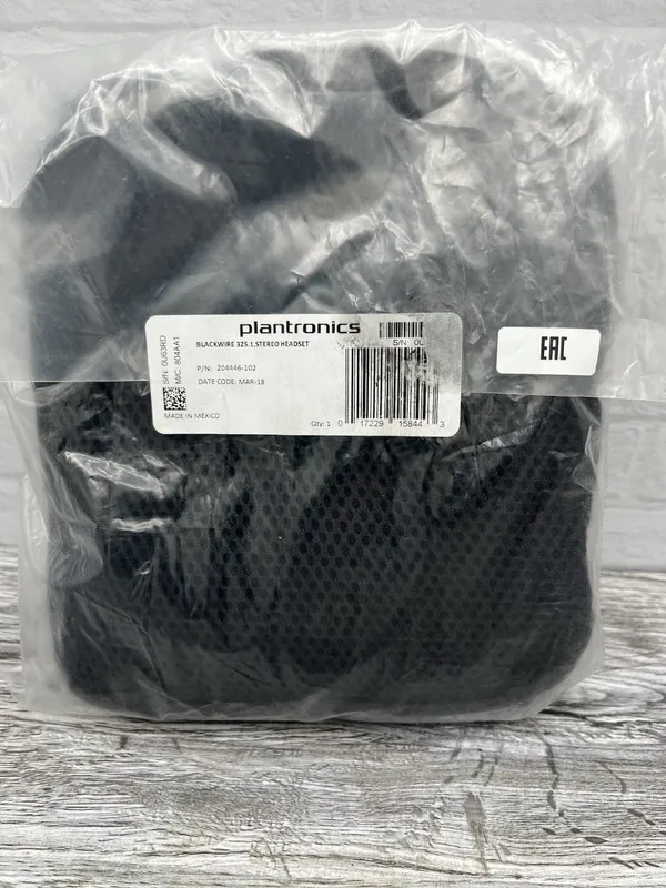 VoIP-шлюз Plantronics Blackwire 325.1 Stereo Wired Headset Boom Mic MPN 204446-1 — фото лота 2