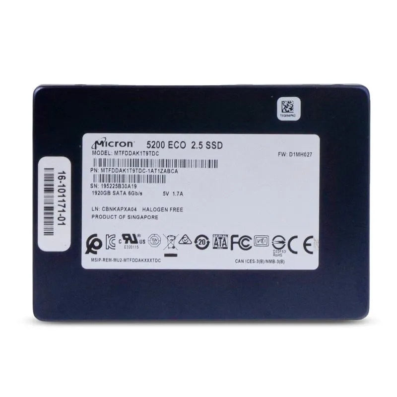 Сервер Micron MTFDDAK1T9TDC 1.92TB SSD SATA 2.5 Server Laptop Desktop PC Hard Dr — фото лота 2