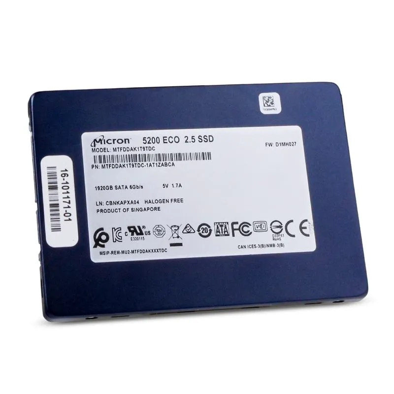 Сервер Micron MTFDDAK1T9TDC 1.92TB SSD SATA 2.5 Server Laptop Desktop PC Hard Dr — фото лота 4