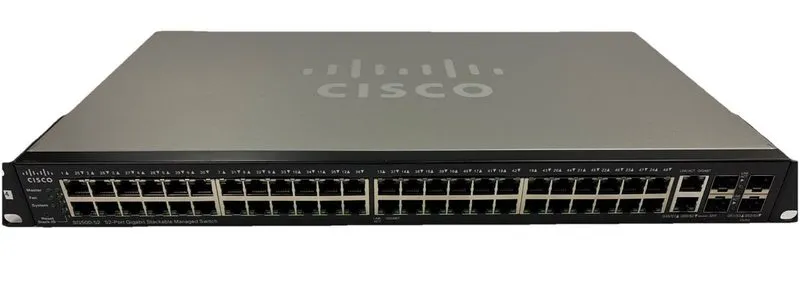 Коммутатор Cisco SG500-52-K9 V02 52-Port Gigabit POE Stackable Managed Switch