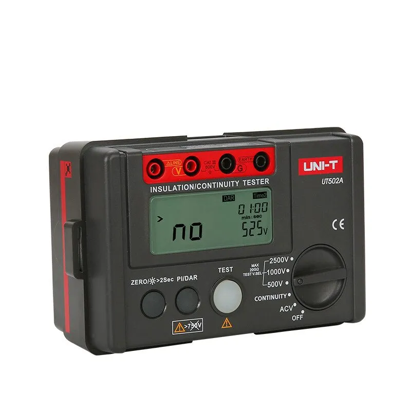 Тестер Megohmmeter Megger Digital Insulation Resistance Tester UNI-T UT502A 1000 — фото лота 4