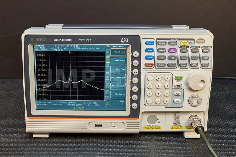 Анализатор спектра GW Instek GSP-9330 Spectrum Analyzer 9kHz 3.25GHz 204μs Sweep