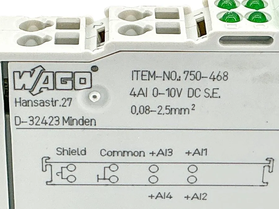 Модуль ввода-вывода WAGO 750-468 4-channel analog input module