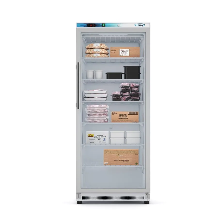 Холодильный шкаф Koolmore RIR-1D-GD 29" 1-Glass Door Reach-In Refrigerator, 21 c