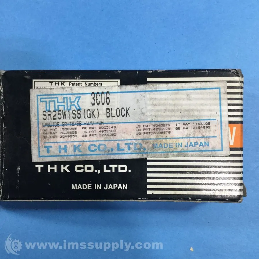 Линейная направляющая Thk Sr25w1ss Linear Guide Carriage, 83 Mm L, 48 Mm W
