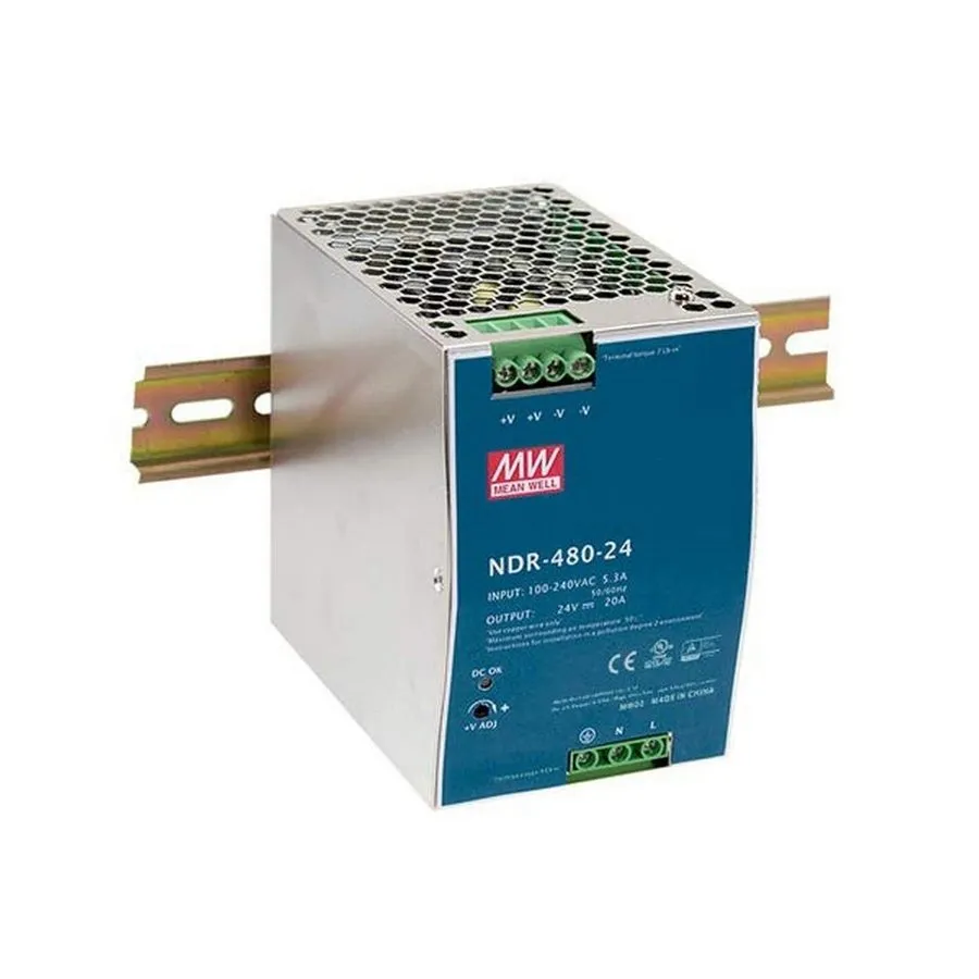 Блок питания MEANWELL Switching Power Supply Module NDR-480 DIN Rail Type 24V48V — фото лота 1