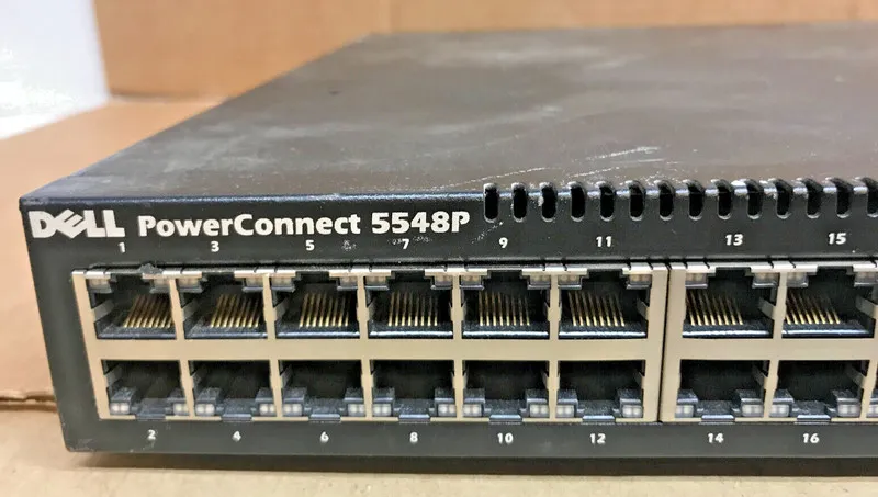 Коммутатор Dell PowerConnect 5548P, 48GE PoE, 1U, Stackable, Managed, 10GbE — фото лота 1