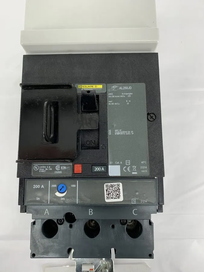 Автоматический выключатель JJA36200 3Pole 200Amp 480/600Volt I-Line Square D JJA