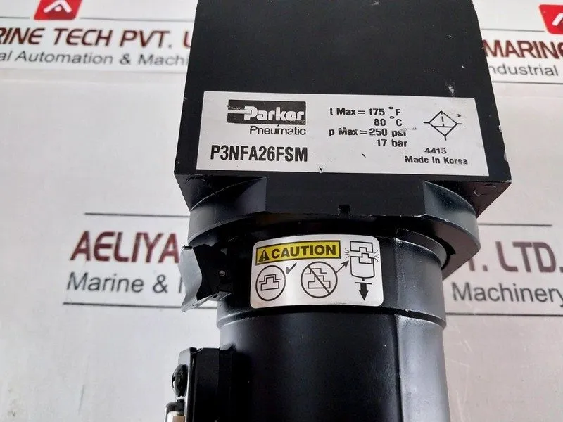 Фильтр Parker p3nfa26fsm pneumatic air filter — фото лота 1