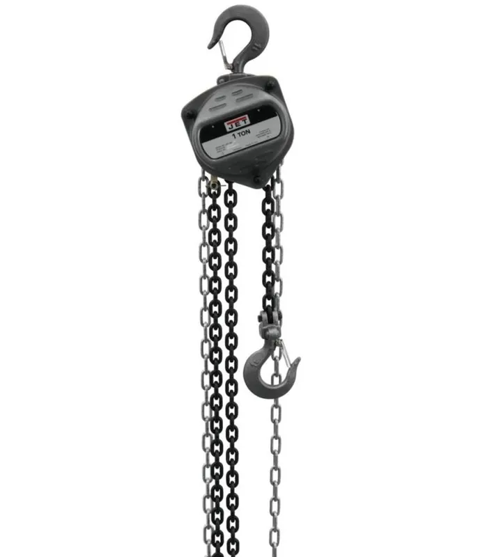 Таль JET 1-Ton Hand Chain Hoist, 10' Lift (Model S90-100-10), Gray