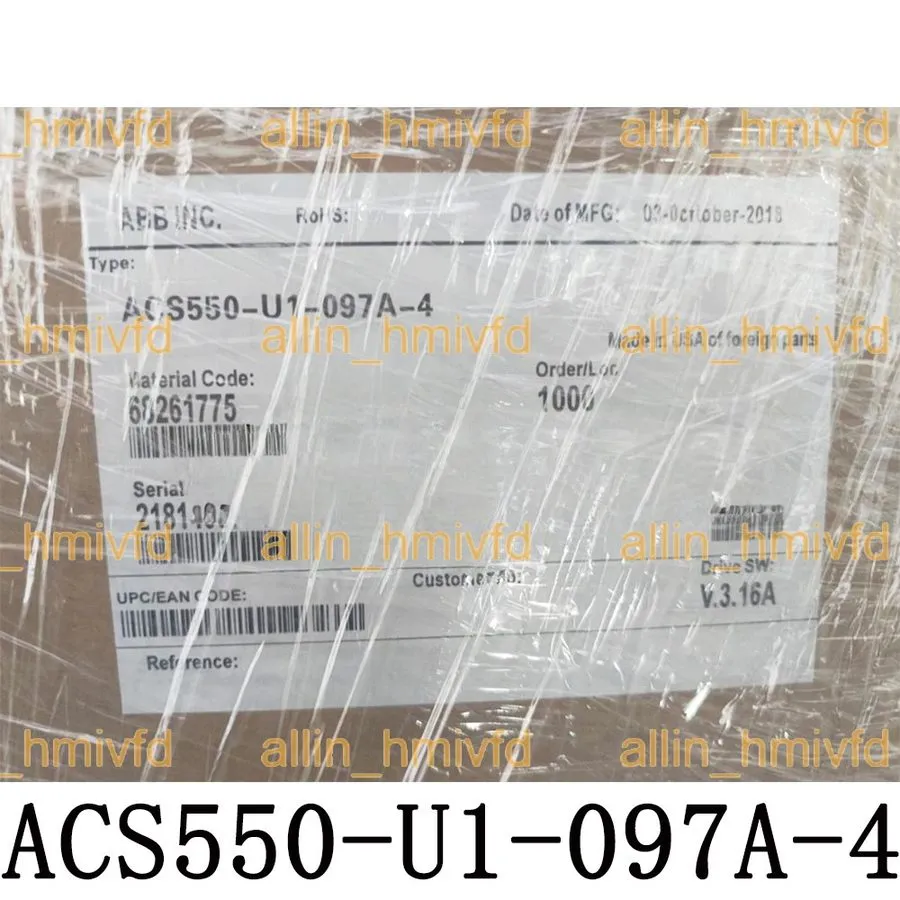 Частотный преобразователь ABB ACS550-U1-097A-4 No Keypad