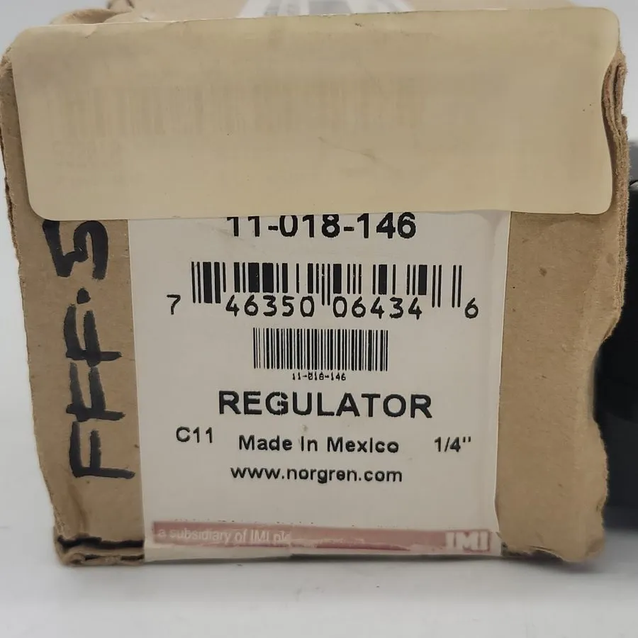 Трубопроводная арматура Norgren 11-018-146 Pneumatic Pressure Regulator, 1/4" PT