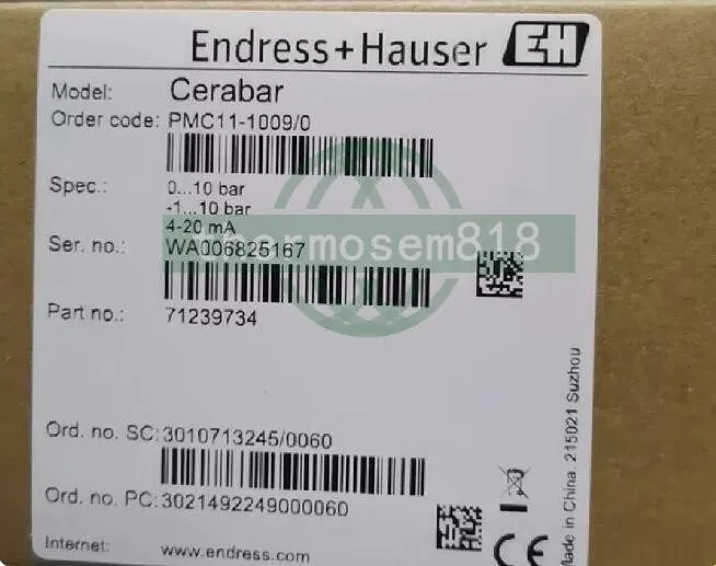 Датчик давления Endress+Hauser PMC11-AA1U1PBWBJA (PMC11-1009/0) Pressure Transmi