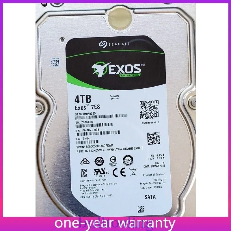 Жёсткий диск Seagate Exos 7E8 Enterprise ST4000NM0035 4TB 3.5" SATA Hard Drive 7 — фото лота 1