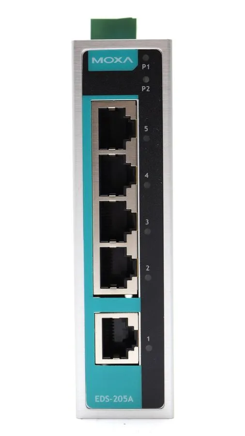 IIoT-устройство MOXA EDS-205A-T 5 Port Ethernet Switch — фото лота 1