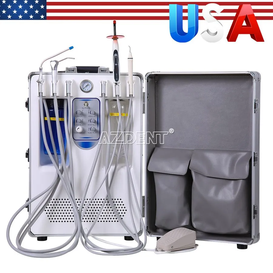 Компрессор Portable Dental Delivery Unit Air Compressor Suction Syringe 4Hole/Fo