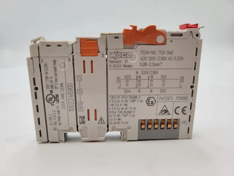 Модуль ввода-вывода Wago 753-540 DIN Rail Digital Output Module Spring Terminal 