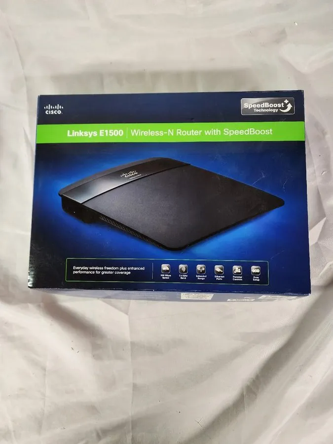 Маршрутизатор Cisco Linksys E1500 Wireless-N Router w/ 4-Ports & Speed Boost Tec