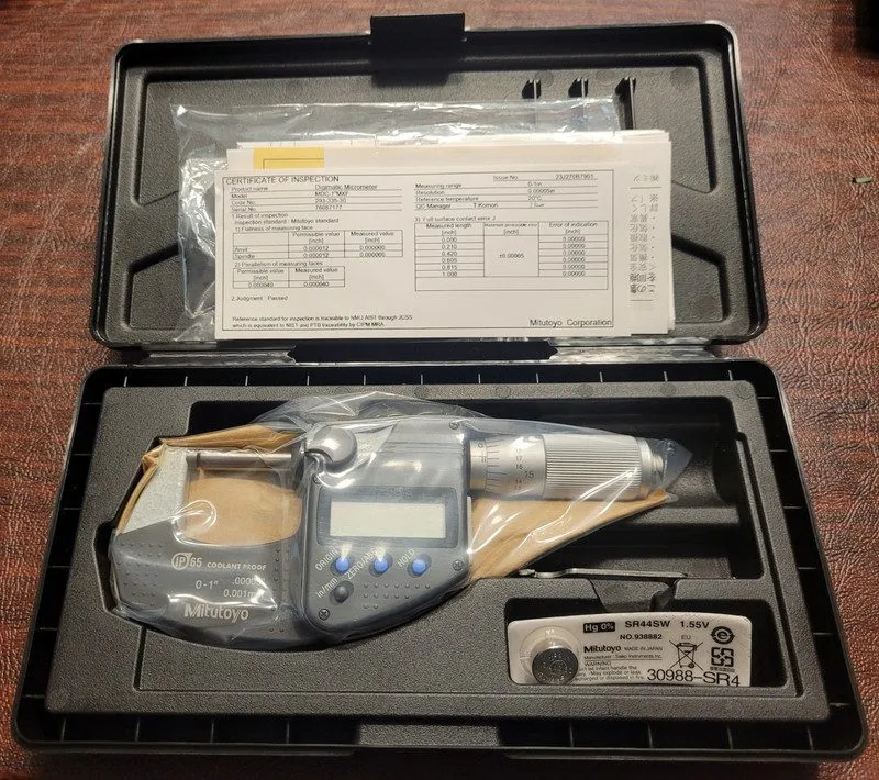 Микрометр Mitutoyo 293-335-30 Micrometer 0-1"/25.4mm IP65 Friction Thimble SPC