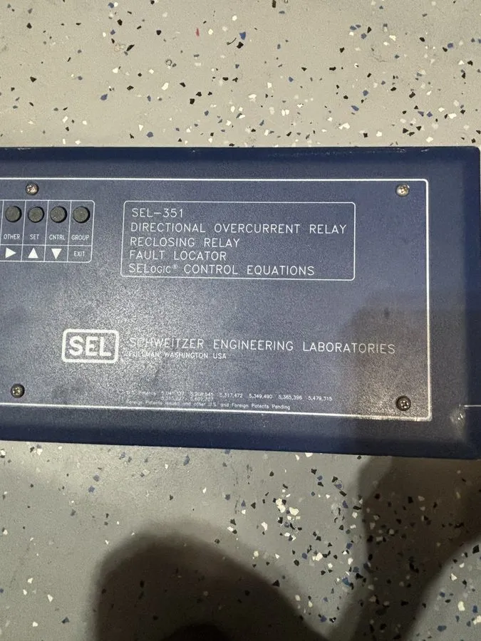Реле защиты SCHWEITZER SEL-351 03516034264XX1 DIRECTIONAL OVERCURRENT RELAY — фото лота 1
