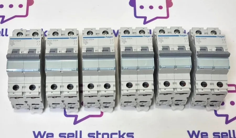 Автоматический выключатель Hager NCN232A 32A Type C Circuit Breaker MCB 2 pol 40