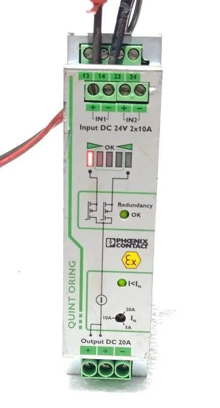Блок питания PHOENIX CONTACT QUINT-ORING/24DC/2X10/1X20 POWER SUPPLY 24VDC 2X10A — фото лота 1