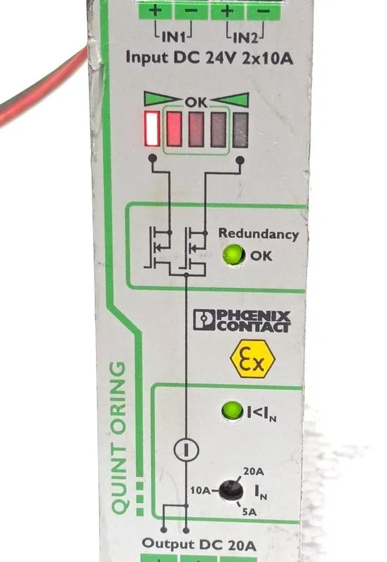 Блок питания PHOENIX CONTACT QUINT-ORING/24DC/2X10/1X20 POWER SUPPLY 24VDC 2X10A — фото лота 2