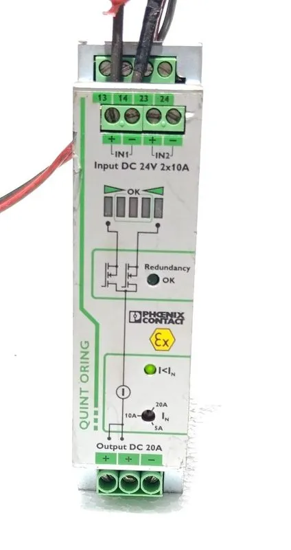 Блок питания PHOENIX CONTACT QUINT-ORING/24DC/2X10/1X20 POWER SUPPLY 24VDC 2X10A — фото лота 4