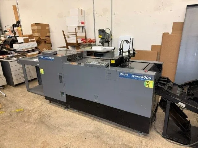 Буклетмейкер DUPLO System 4000 TWIN TOWER DIGITAL BOOKLET MAKER WITH DBM-400T TR — фото лота 1