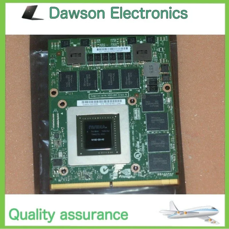 GPU-ускоритель Nvidia Quadro K4100M 4GB DDR5 MXM B 适用于惠普 8760W 8770W DELL M6700 