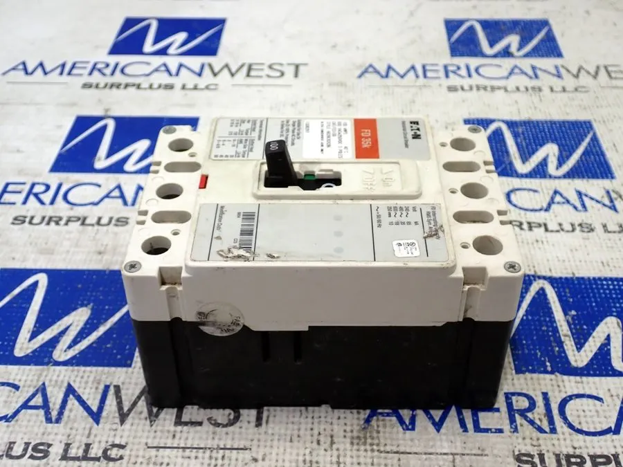 Автоматический выключатель EATON CUTLER HAMMER FD3100 100 AMP 600 VOLT CIRCUIT B